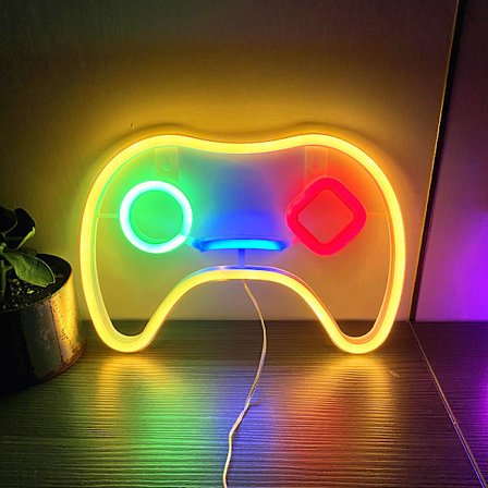 Neon LED-lysskilt Dekoration Gaming Cool Neon Light til Soveværelse Spil