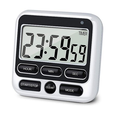Elektronisk Kjøkken Timer LCD-Skjerm Stor Skjerm Elektronisk Timer Positiv