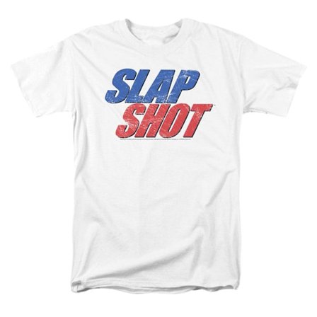 Slap Shot Blå & Röd Logotyp T-shirt