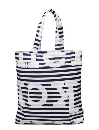 Huopakeltano Tasaraita Logo Bags Totes Multi/mönstrad Marimekko