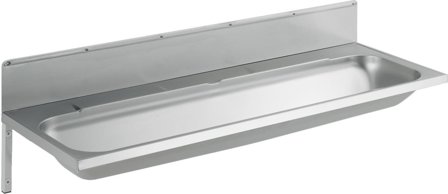 Intra P120V Tvättränna med stänkplåt 1200 x 430 mm, Badrum