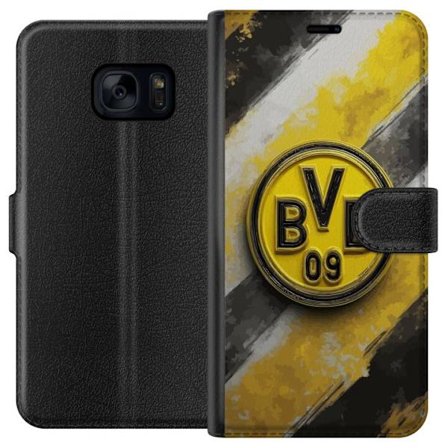 Kompatibel Tegnebogsetui til Samsung Samsung Galaxy S7 Farverigt abstrakt puslespillsmønster, der symboliserer fællesskab, mangfoldighed og kreativi