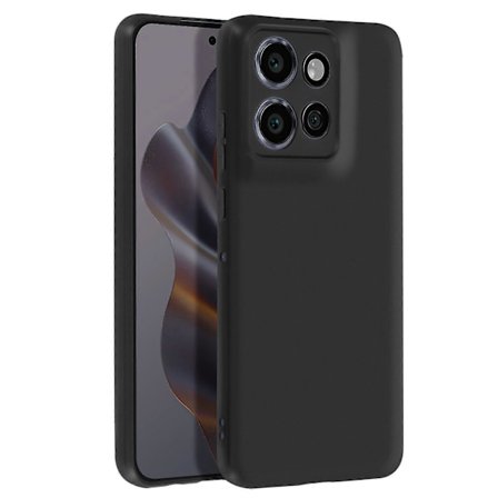 Etui til Motorola Edge 50 Neo Silikon Myk Matt, Svart