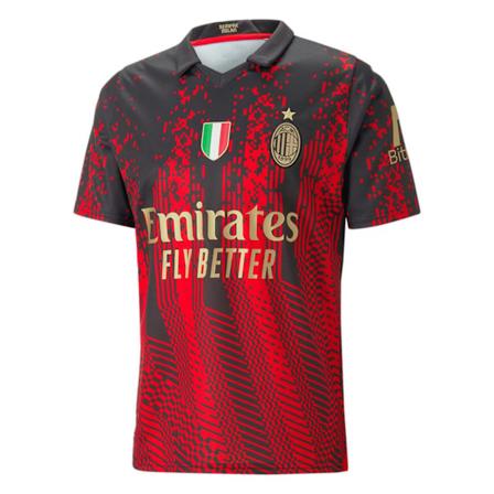 Sesong 23-24 AC Milan fotballtreningsskjorte T-skjorte v L