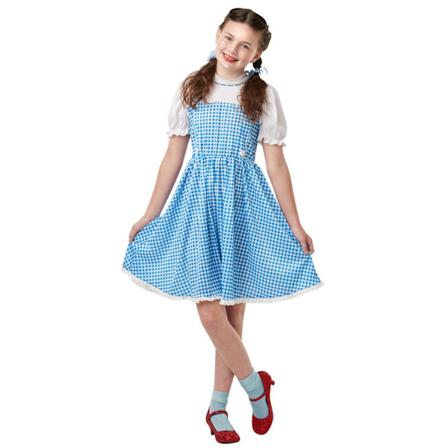 Trollkarlen från Oz Barn/Barn Dorothy Kostym 7-8 År Blå/Vit Blue/White 7-8 Years