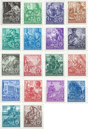 DDR 1953 - MICHEL 362-379 - Postfrisk