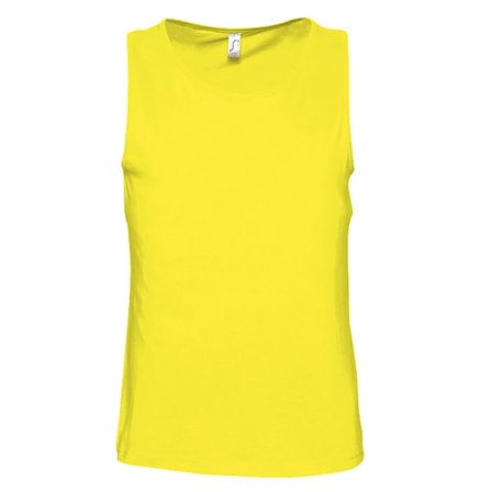SOLS Herr Justin Sleeveless Tank / Vest Top M Citron