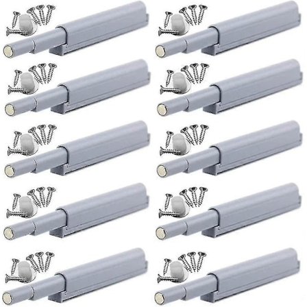 Magnetiske trykklåser (10 stk, enkel døråpning og -lukking)