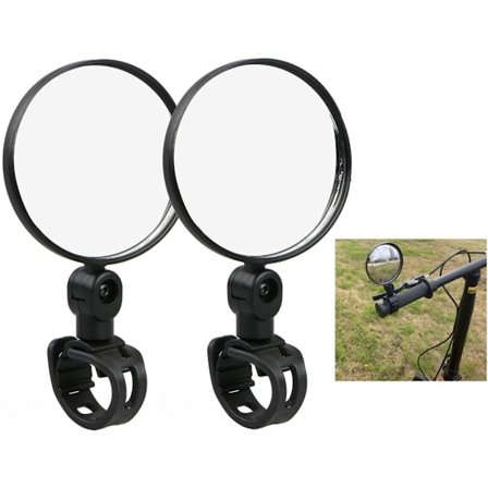 par - sykkel speil - 8 cm - sykkel bakspeil - bakspeil - konveks speil