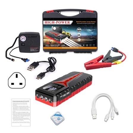 Bil Jump Starter Mångsidig Auto Power Bank 8000A batteriladdare för vägresor