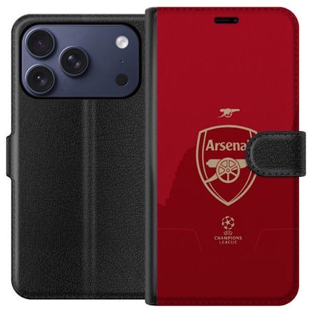 Kompatibelt Plånboksfodral till Apple Apple iPhone 17 Pro Arsenal fotboll klubb England Premier League ung trupp offensiv stil teknisk fotboll och sn