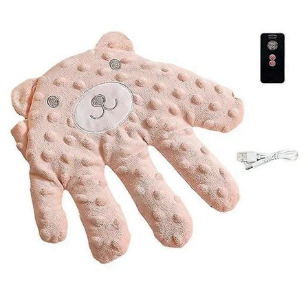 Vauvan rauhoittava kämmen, vauvan itkunestotyyny, sähköinen vauvan käsi-tyyny, vauvan uniapu, vauvan käsi-tyyny uneen