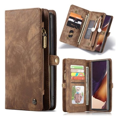 CaseMe Samsung Galaxy Note 20 Ultra Pung med Lynlås - Brun
