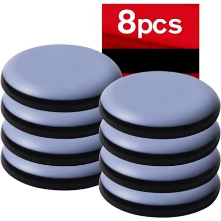 8 stk 50 mm (Runde) Teflon Møbelknotter, Glidbeskyttelse For Møbler - Glidere Møbelknotter For Teflon Selvklebende Teflon Møbelknotter For Stol So