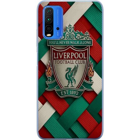 Kompatibelt Mobildeksel til Xiaomi Redmi Note 9 4G Liverpool Football Club-emblem med You'll Never Walk Alone i kraftfull grafisk design for lidenskap