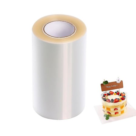 Kakun läpinäkyvä kalvo, pituus 10m Mousse-kaulus Leivonta Ympäröivä reuna Koristelu Rulla