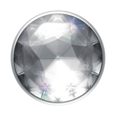 Popsockets Disco Crystal Silver Avtagbart Grip Silver
