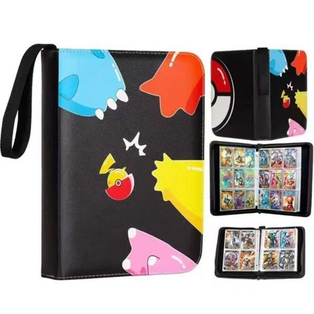 4-taskun korttikotelo 400-taskun Pokemo n -korttikotelo 50 irrotettavalla taskulla Vetoketjullinen korttikotelo korttialbumeille
