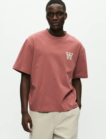 WOOD WOOD Wwliam Tee Aachest 25220 - Coral - XS