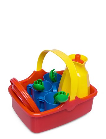 Picnic Set In Net 18 Pcs Patterned Dantoy