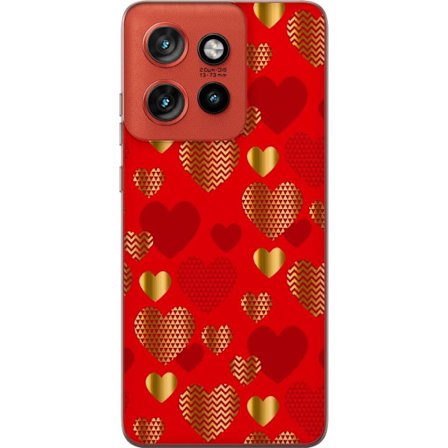 Kompatibel Mobilcover til Motorola Motorola Edge 50 Neo GoldenHearts