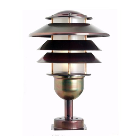 Westal Alefors Fotlykt 330 x 260 mm, sandblåst Kobber, Belysning