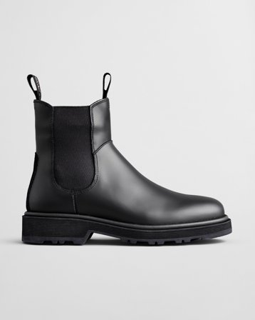 GANT Damen Wootlynne Chelsea Boot aus Leder (39) Schwarz