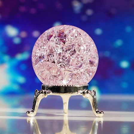 40mm Kristalli Jäähalkeileva Pallopaperi, Sininen Lasipallo, Kristalli Fengshui Pallo Kotiin, Häätoimistoon, Kalasäiliön Koristeluun