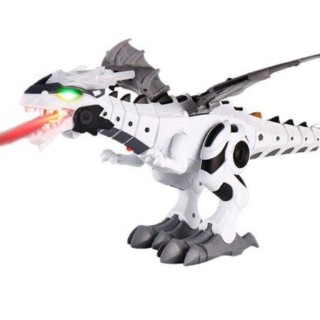 Mist Spraying Robot Dragon Toy Kids Walking Dinosaur Fire Breathing Water Spray with Lights and Sounds