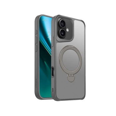Etteri Matt Mag Ring-fodral för iPhone 16 grå