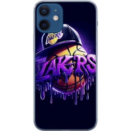 Yhteensopiva Puhelinkuori Apple Apple iPhone 12 Lakers Basket NBA Basketball USA