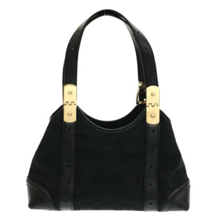 Gucci Vintage, Pre-owned Handbags Zwart, Dames, Maat:ONE Size,leather