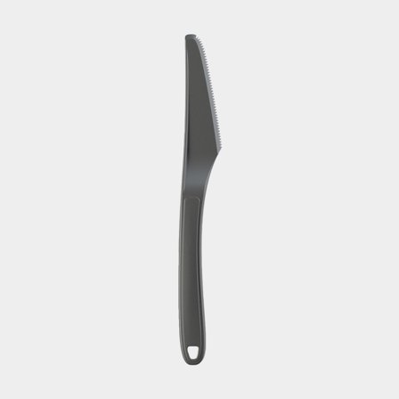 Plastkniv Nordiska Plast ECO, grå, 18 cm, 4-pak