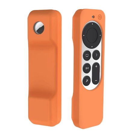 Apple TV 4K (2021) fjärrkontroll / AirTag silikonöverdrag - Orange