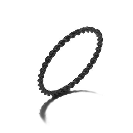 Enkelt rostfritt stål Retro Lady Butterfly Twisted Chain Rings Hjärta Kors Runt Enkelt Finger Smycken För Dam Tillbehör