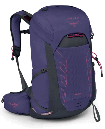 Osprey Tempest 26 Deep Fig Hotspot Pink