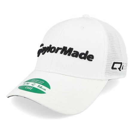 Taylor Made - Hvid flexfit Kasket - Tour Cage Hat White Flexfit @ Hatstore