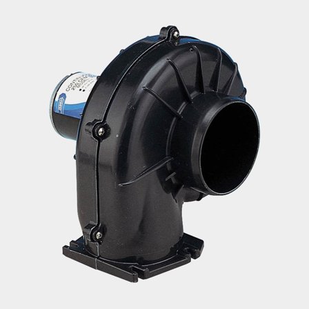 Motorraumlüfter Jabsco Continuous Duty Flangemount Blower, 12 V, flanschmontiert, Ø100 mm (4") - Flansch, 7.1 m³/Minute - Boot