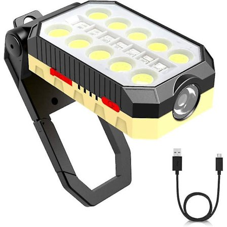 Bærbar LED-flomlys 1500 Lumen 4800mah 30W Oppladbart LED-lykt Bærbar Lykt