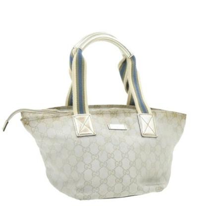 Gucci Vintage, Pre-owned Canvas Handbag Wit, Dames, Maat:ONE Size,leer