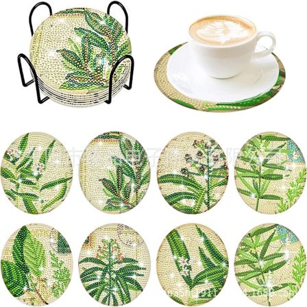 8 STK Diamond Art Painting Coasters Sett Diamond Art Coaster