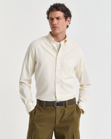 GANT Herren Regular Fit Twillhemd (XXL) Weiß