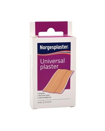 Norgesplaster universal plaster 6 x 10 cm 10 stk