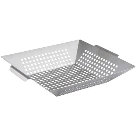 Grillipannu, jossa 35x30,5 cm:n reikä tasaiseen kypsennykseen