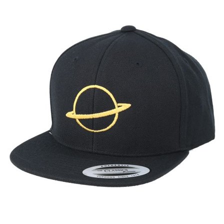 Kiddo Cap - Svart Keps - Kids Planet Black Snapback @ Hatstore