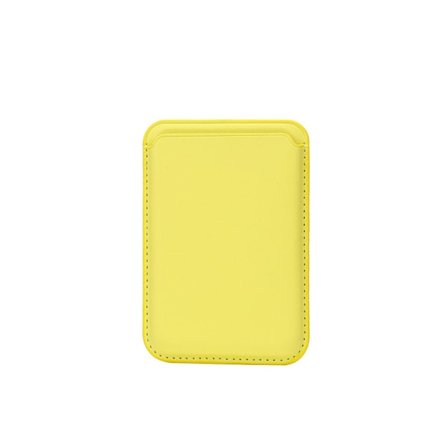 Unisex Plånbok, Magsafe Korthållare För Iphone, 6,6 x 0,5 x 9,4 cm (Citron Gul)
