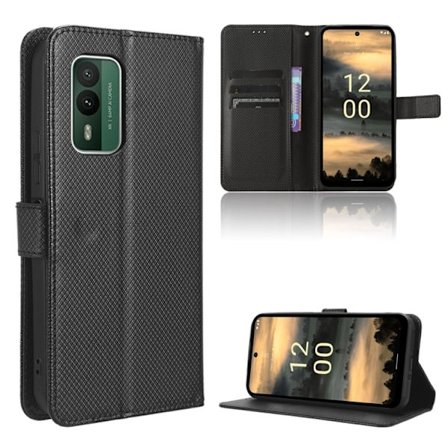 Nokia XR21 Fodral i Diamanttexturerad Läder - Skyddande Skal för Nokia XR21