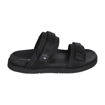 Tommy Hilfiger Flat Sandalen , Zwart , Heren , Maat: 44 EU