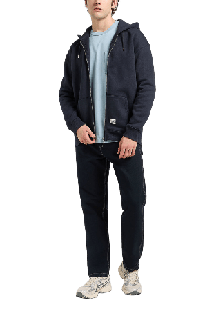 Lee Ww Full Zip Hoodie Tröjor Herr Blå L