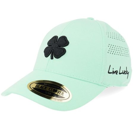Black Clover - Grön flexfit Keps - Lucky Heather Laser 4 Hat Heather Mint Green Flexfit @ Hatstore